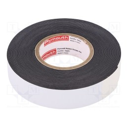 1 rol x PLYMOUTH - W963 PLYSAFE, 19MMX9,1M - Tape: electrical insulating, W: 19mm, L: 9.1m, Thk: 0.8mm, black