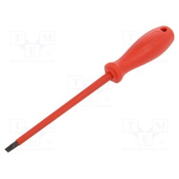 1 pcs x UNIOR - 616475 - Screwdriver, insulated, slot, 6,5x1,2mm, Blade length: 150mm