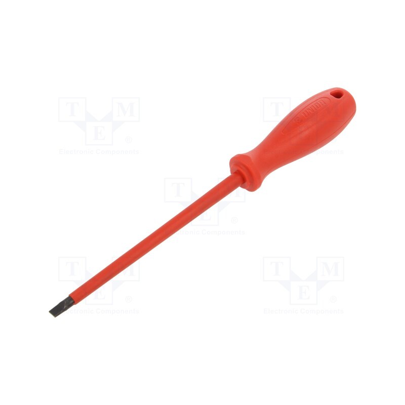 1 pcs x UNIOR - 616475 - Screwdriver, insulated, slot, 6,5x1,2mm, Blade length: 150mm