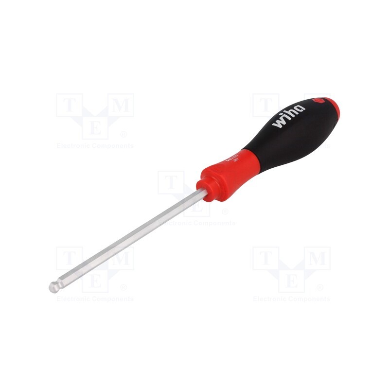1 pcs x WIHA - 26330 - Screwdriver, hex key,spherical, HEX 5mm, SoftFinish®