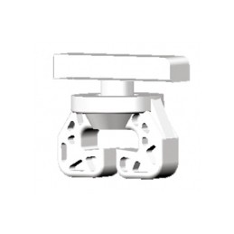 End cap and curtain rail lock, 6 pcs