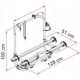 Carry bike caravan xl a pro black fiamma bike rack