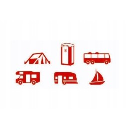 Fluid for tourist toilets, campi red flush, 2l