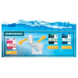 Fluid for tourist toilets, campi red flush, 2l