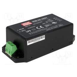 1 pcs x MEAN WELL - IRM-60-48ST - Power supply: switched-mode, for building in,modular, 60W, 48VDC
