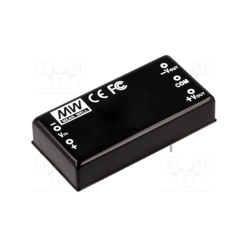 1 pcs x MEAN WELL - DLW05C-05 - Converter: DC/DC, 5W, Uin: 36÷72V, Uout: 5VDC, Uout2: -5VDC, 2'x1'