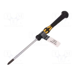1 pcs x WERA - 5030112001 - Screwdriver, Phillips, precision, PH1, ESD, Blade length: 80mm