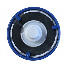 Blue HSC water filler cap for a camper trailer