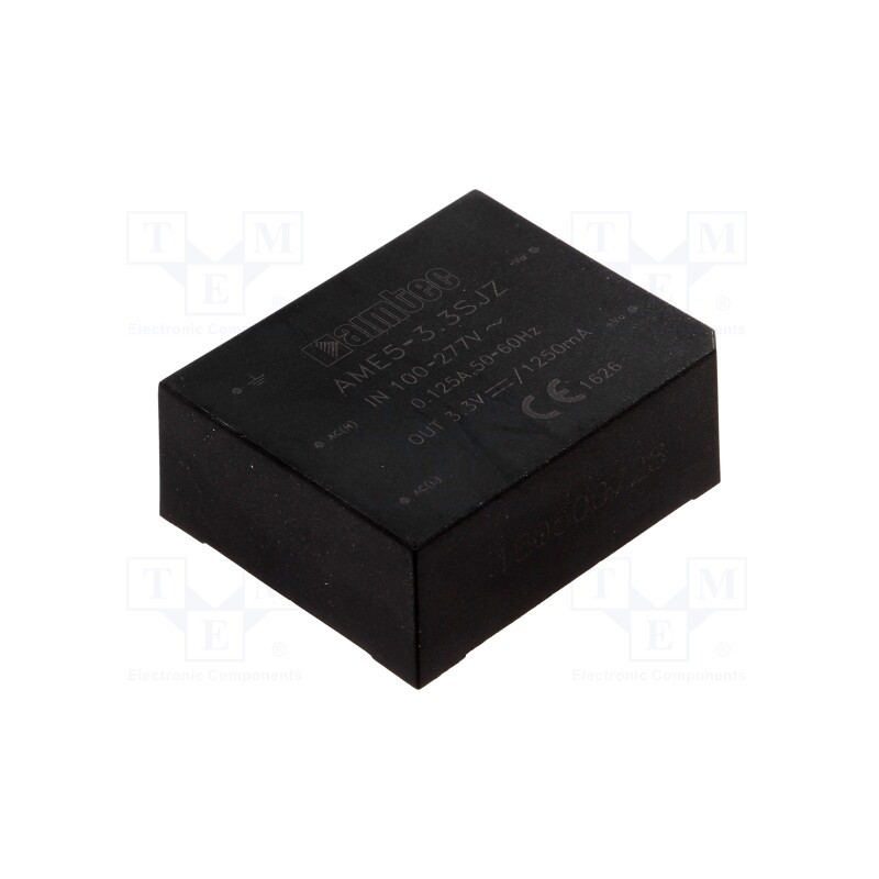 1 pcs x AIMTEC - AME5-3.3SJZ - Converter: AC/DC, 5W, 85÷305VAC, Usup: 100÷430VDC, Uout: 3.3VDC