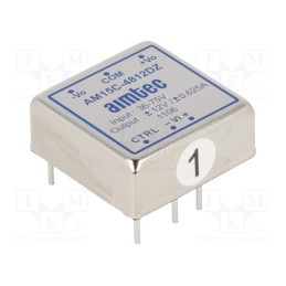 1 pcs x AIMTEC - AM15C-4812DZ - Converter: DC/DC, 15W, Uin: 36÷75V, Uout: 12VDC, Uout2: -12VDC, 1'x1'