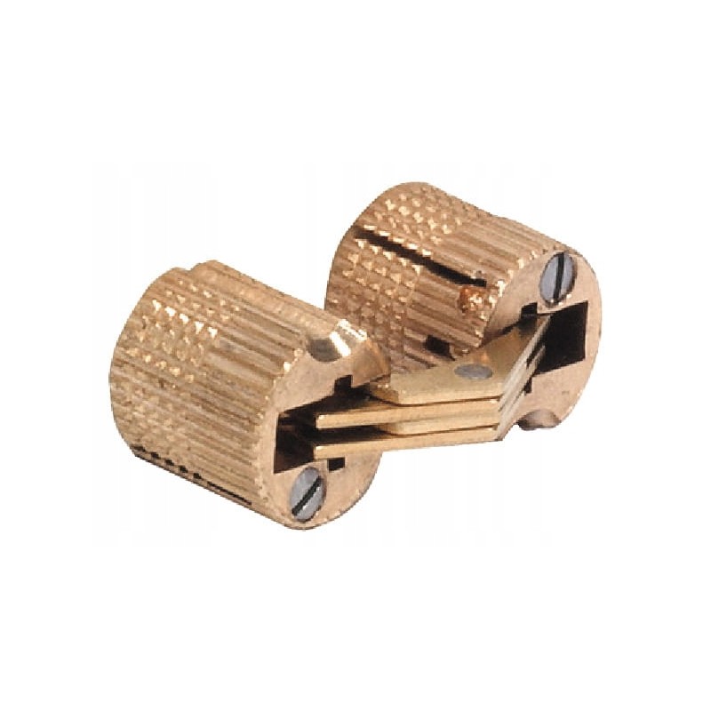 Brass hinge for table top and flap, 12mm