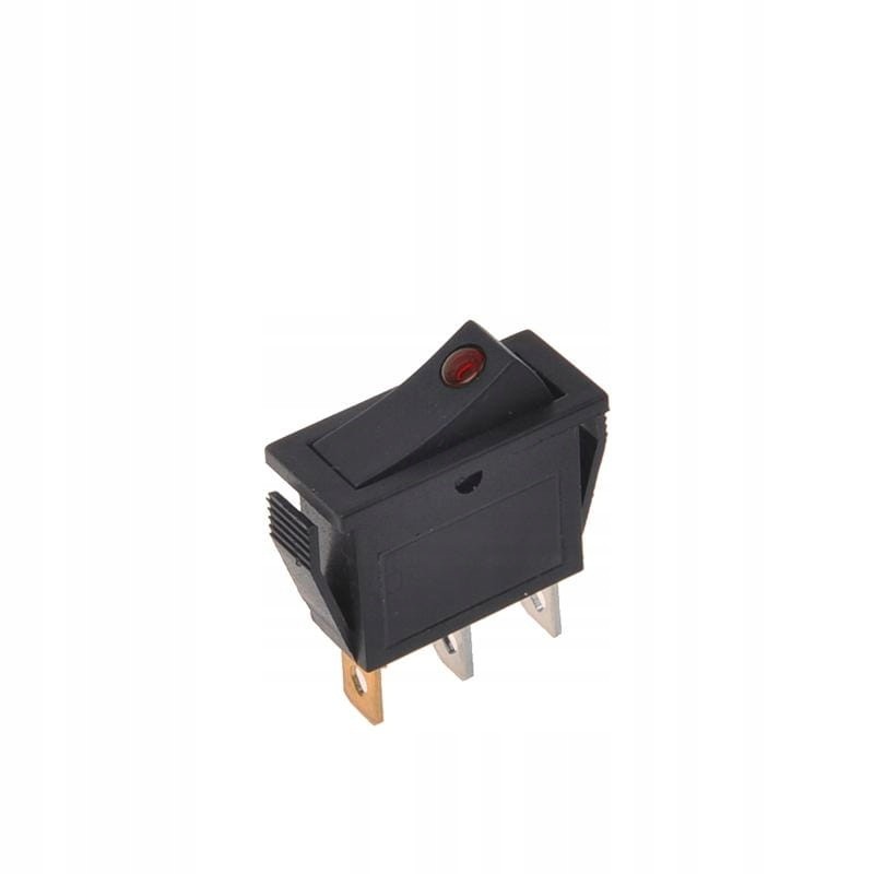 Two-position switch LED red 12v 24v max 10 a