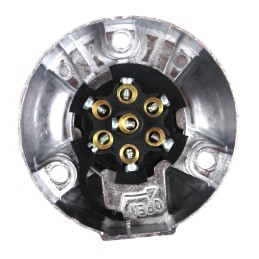 Trailer socket plug 7 12v metal 7 pin
