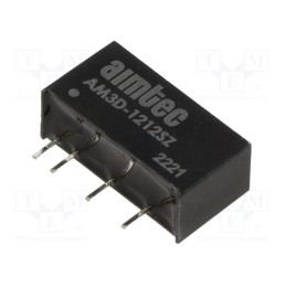 1 pcs x AIMTEC - AM3D-1212SZ - Converter: DC/DC, 3W, Uin: 10.8÷13.2V, Uout: 12VDC, Iout: 250A, SIP7
