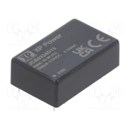1 pcs x XP POWER - JCB0324D15 - Converter: DC/DC, 3W, Uin: 18÷36V, Uout: 15VDC, Uout2: -15VDC, 400kHz