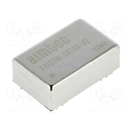 1 pcs x AIMTEC - AM5TW-2415S-VZ - Converter: DC/DC, 5W, Uin: 9÷36V, Uout: 15VDC, Iout: 330mA, DIP24