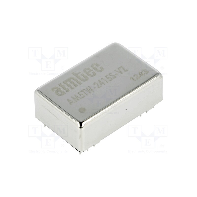 1 pcs x AIMTEC - AM5TW-2415S-VZ - Converter: DC/DC, 5W, Uin: 9÷36V, Uout: 15VDC, Iout: 330mA, DIP24