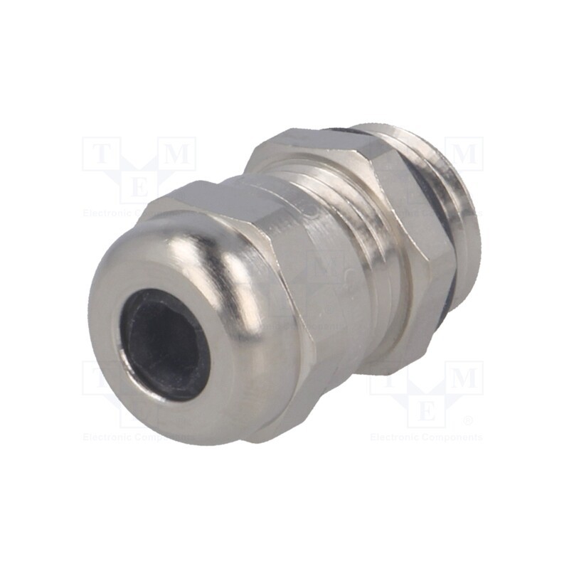1 pcs x HUMMEL - 1.609.0700.01 - Cable gland, PG7, IP68, brass, Body plating: nickel