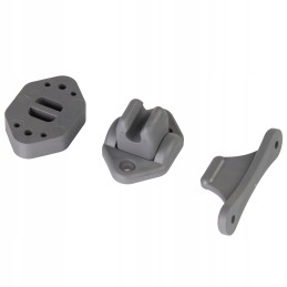 Door lock, movable latch, catch, stopwatch, gray