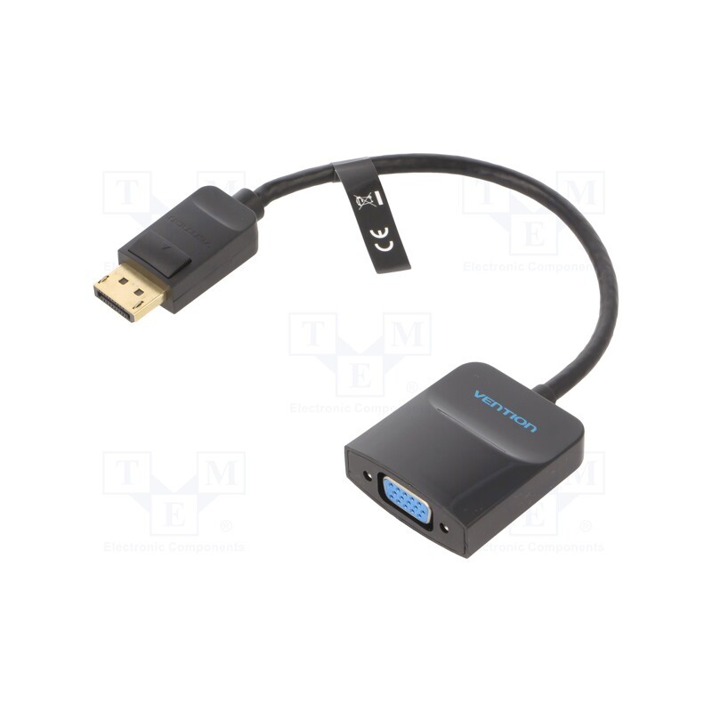 1 pcs x VENTION - HBFBB - Converter, D-Sub 15pin HD socket,DisplayPort plug, Len: 0.15m