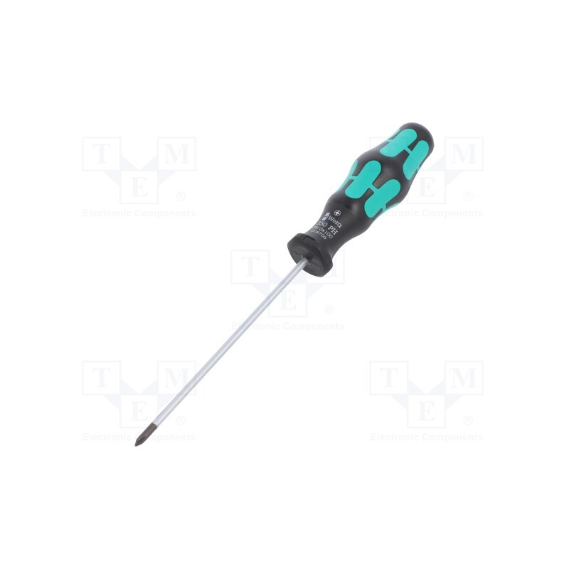 1 pcs x WERA - 5008706001 - Screwdriver, Phillips, PH0, Kraftform Plus-300