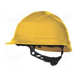 1 pcs x DELTA PLUS - QUARUP3JA - Protective helmet, adjustable, Size: 53÷63mm, yellow, -30÷50°C