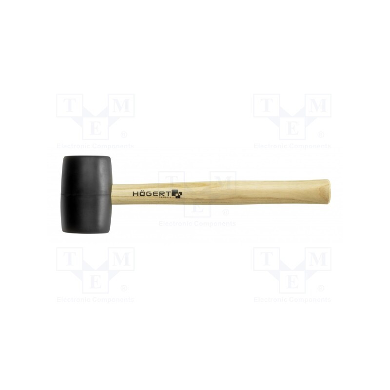 1 pcs x Hu00d6GERT TECHNIK - HT3B046 - Hammer, 900g, round, wood (ash), with a soft-face