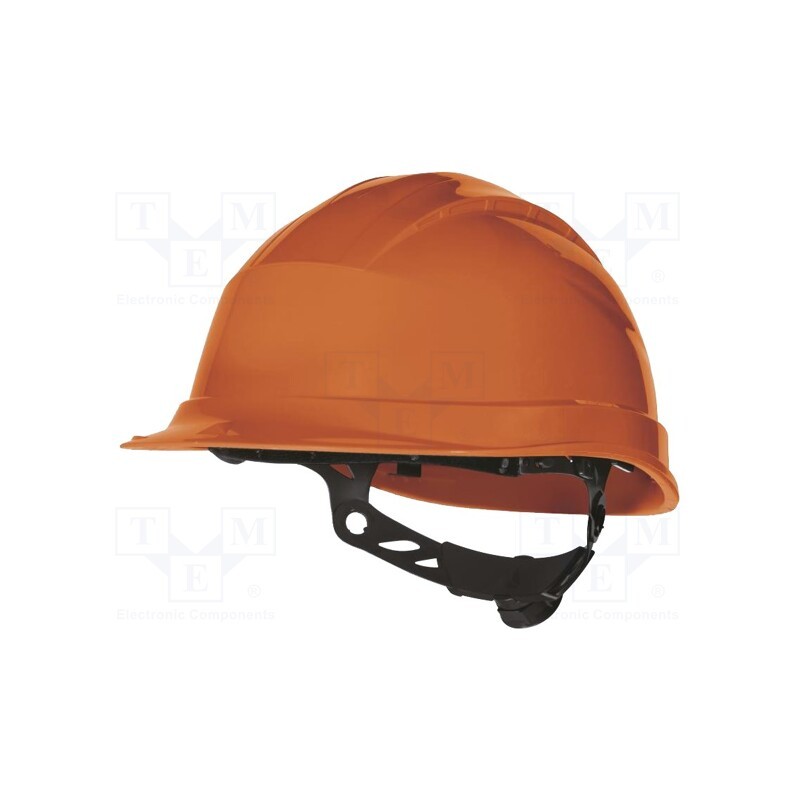 1 pcs x DELTA PLUS - QUARUP3OR - Protective helmet, adjustable, Size: 53÷63mm, orange, -30÷50°C