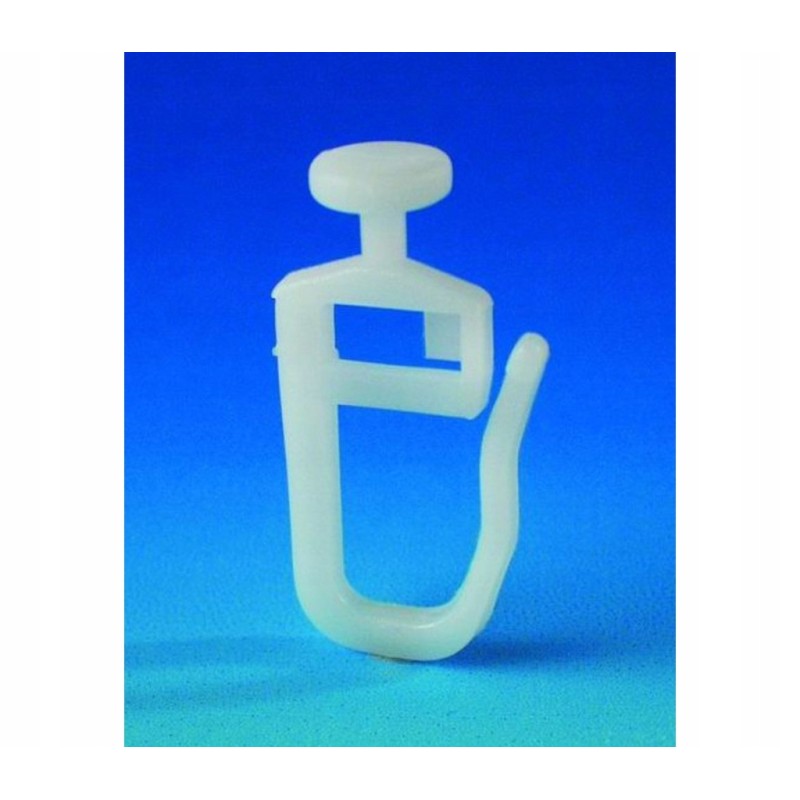 Plastic tooth, white, set of 10 pcs