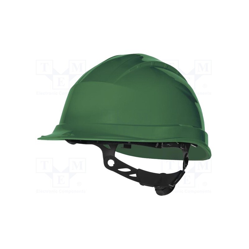 1 pcs x DELTA PLUS - QUARUP3VE - Protective helmet, adjustable, Size: 53÷63mm, green, -30÷50°C
