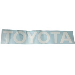 Toyota forklift sticker on the rear counterweight