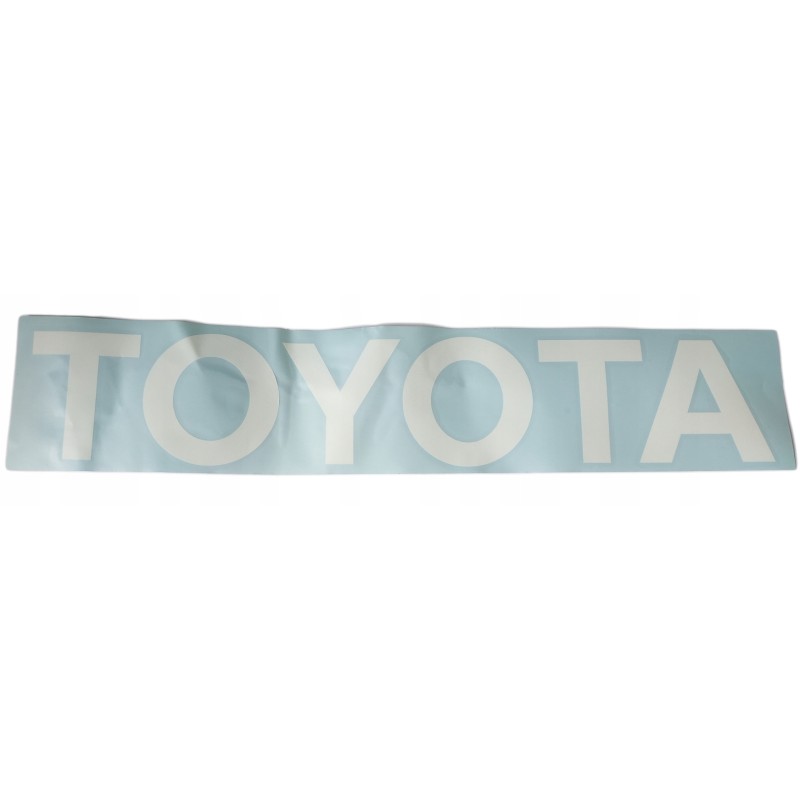 Toyota forklift sticker on the rear counterweight