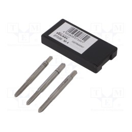 1 set x Vu00d6LKEL - 27330 - Tap, high speed steel grounded HSS-G, M4, 0.7, 45mm, 3,4mm, 3pcs.