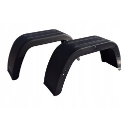 Set of 2x Domar single fender 10 13 with wheel arch holes for the trailer