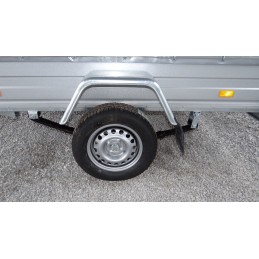 Set of 2x Domar single fender 10 13 with wheel arch holes for the trailer