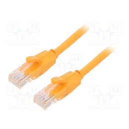1 pcs x VENTION - IBEOH - Patch cord, U/UTP, 6, CCA, PVC, orange, 2m, RJ45 plug,both sides