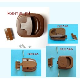 Oval furniture lock for cabinets and doors inside