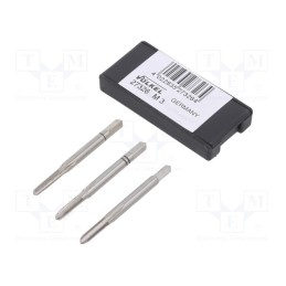 1 set x Vu00d6LKEL - 27326 - Tap, high speed steel grounded HSS-G, M3, 0.5, 40mm, 2,7mm, 3pcs.