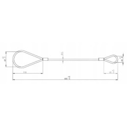 Emergency brake release cable for 750 kg trailers