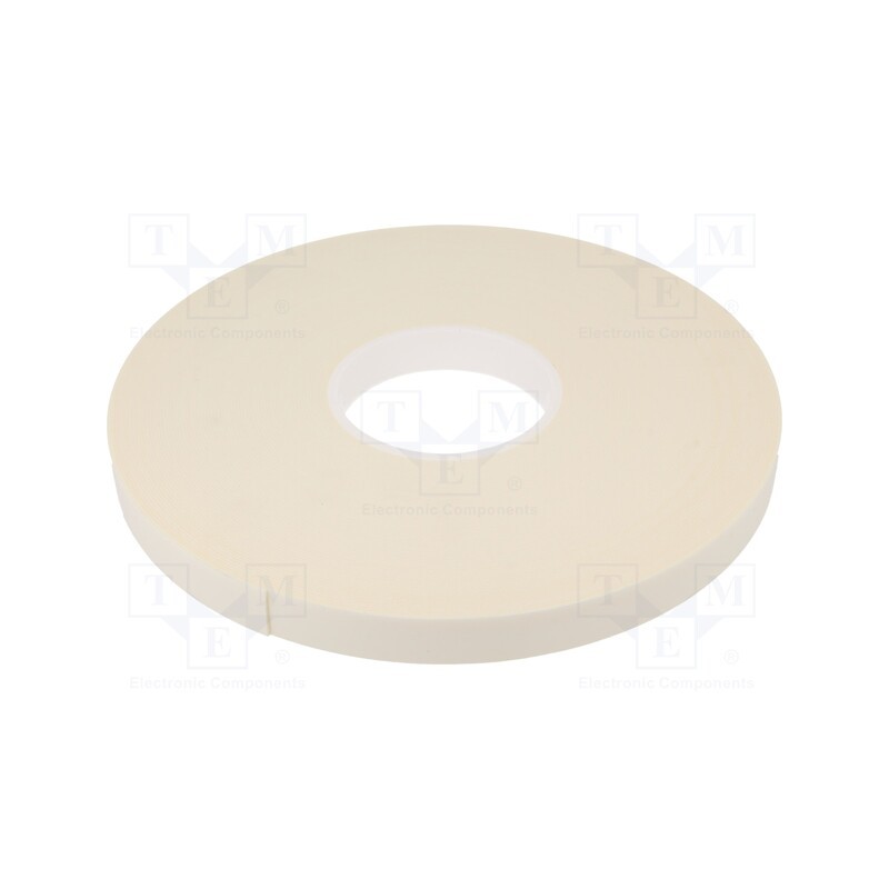 1 rol x - 3502 PIANKOWA 1MM 19MM-33M - Tape: fixing, W: 19mm, L: 33m, Thk: 1mm, two-sided adhesive, white