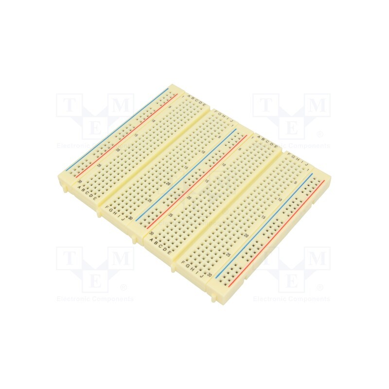 1 pcs x WISHER ENTERPRISE - WBU-301-A - Board: universal, prototyping,solderless, W: 100mm, L: 84mm