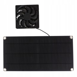 Portable solar powered fan