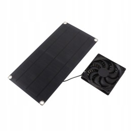 Portable solar powered fan