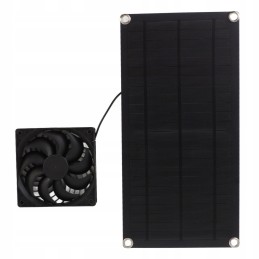 Portable solar powered fan