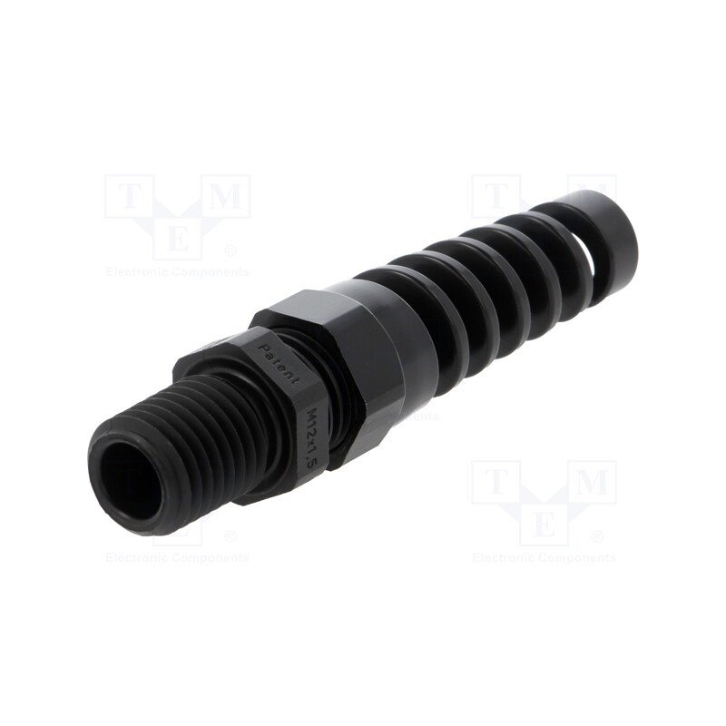 1 pcs x HUMMEL - 1.293.1201.30 - Cable gland, with strain relief,with long thread, M12, 1.5, IP68