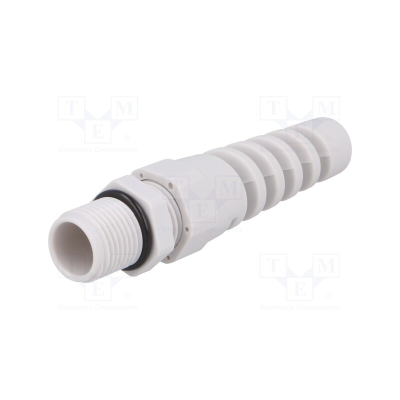1 pcs x BM GROUP - BM4009S - Cable gland, with strain relief, PG9, IP68, polyamide, grey