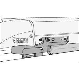 Seal for awning Fiamma F40 Van for VW T5 T6 2x100cm