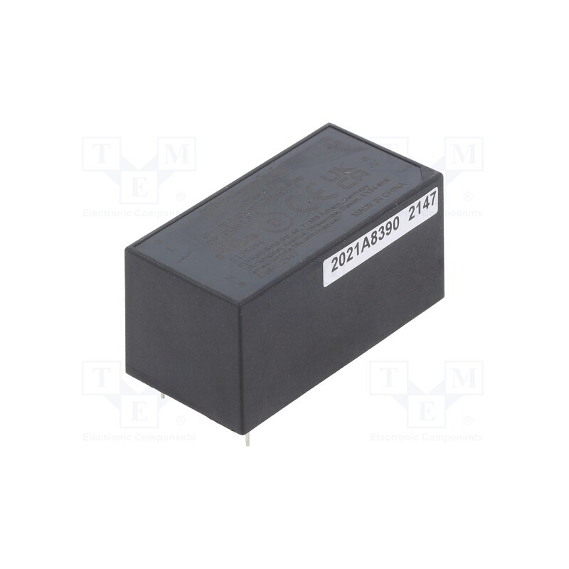 1 pcs x TDK-LAMBDA - KPSB6-9-E - Converter: AC/DC, 6W, 90÷264VAC, 9VDC, Iout: 0.67A, 81%, THT, KPSB6