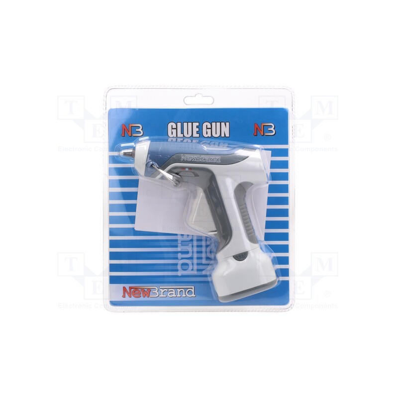 1 pcs x NEWBRAND - NB-GUN01 -AS - Hot melt glue gun, Ø: 7mm,7.5mm, 6VDC, 140÷160°C, 5min, Ø: 3mm, 1h