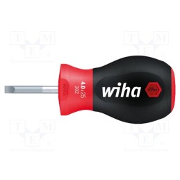1 pcs x WIHA - 26966 - Screwdriver, slot, 6,5x1,2mm, Stubby SoftFinish®